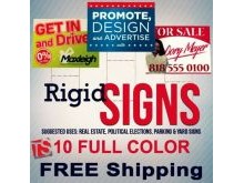 Yard signs to promote your business or political campaign.