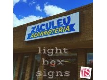 Custom signs light boxes, lighted signs, indoor and outdoor